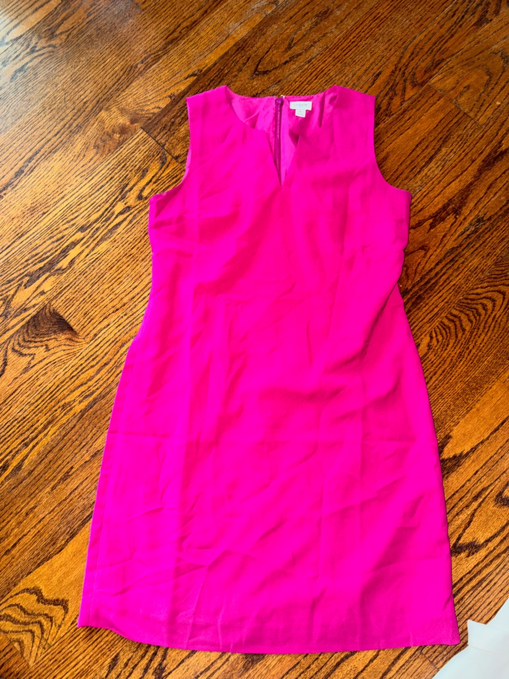 J. Crew Hot Pink Sleeveless Mini Dress